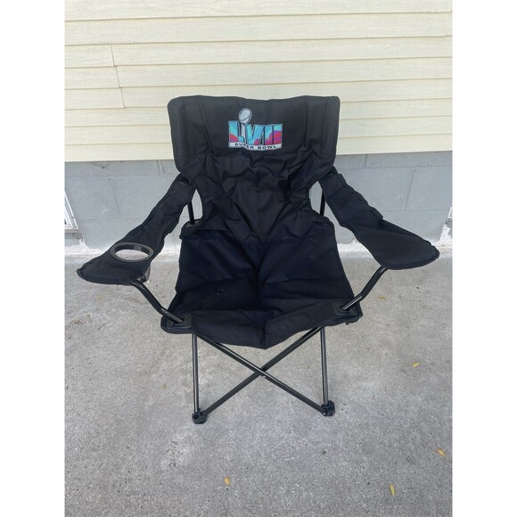 SUPERBOWL LVII (57) LOGO BAG CHAIR W/ CUP HOLDER & CARRY BAG NWT - Picture 1 of 3